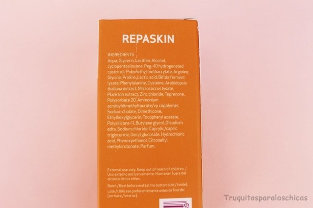 ingredients Repaskin Mender Liposomal Serum
